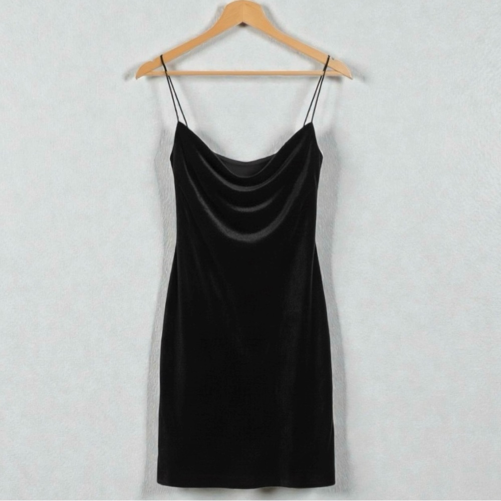 NWT Dion Lee Architrave Black Velvet Corset Mini‎ Dress 6 $1090